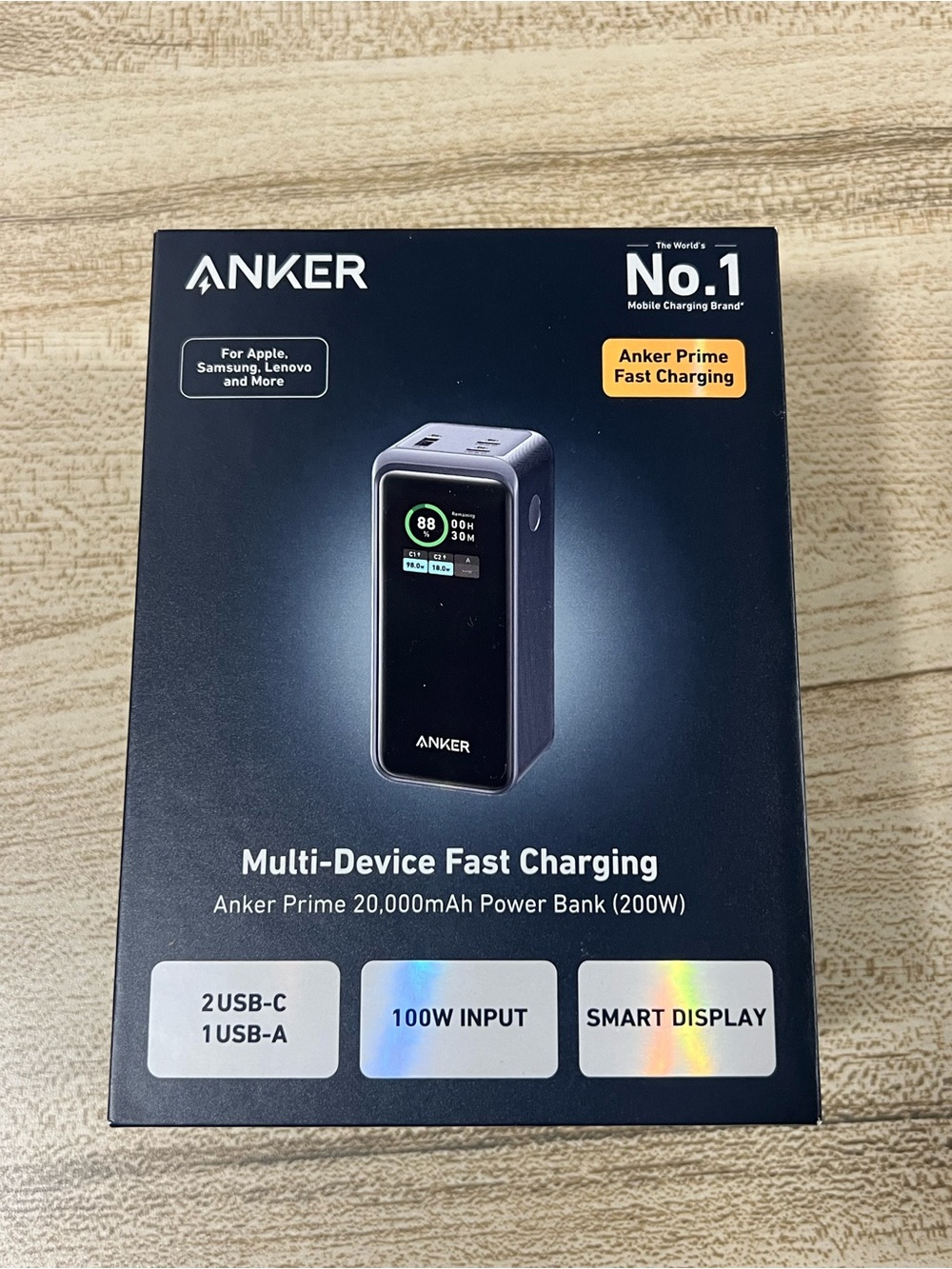 Anker Prime Power Bank 20,000mAh - Black